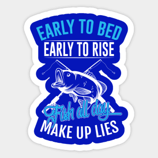 Early to Bed - Fish All Day Sticker